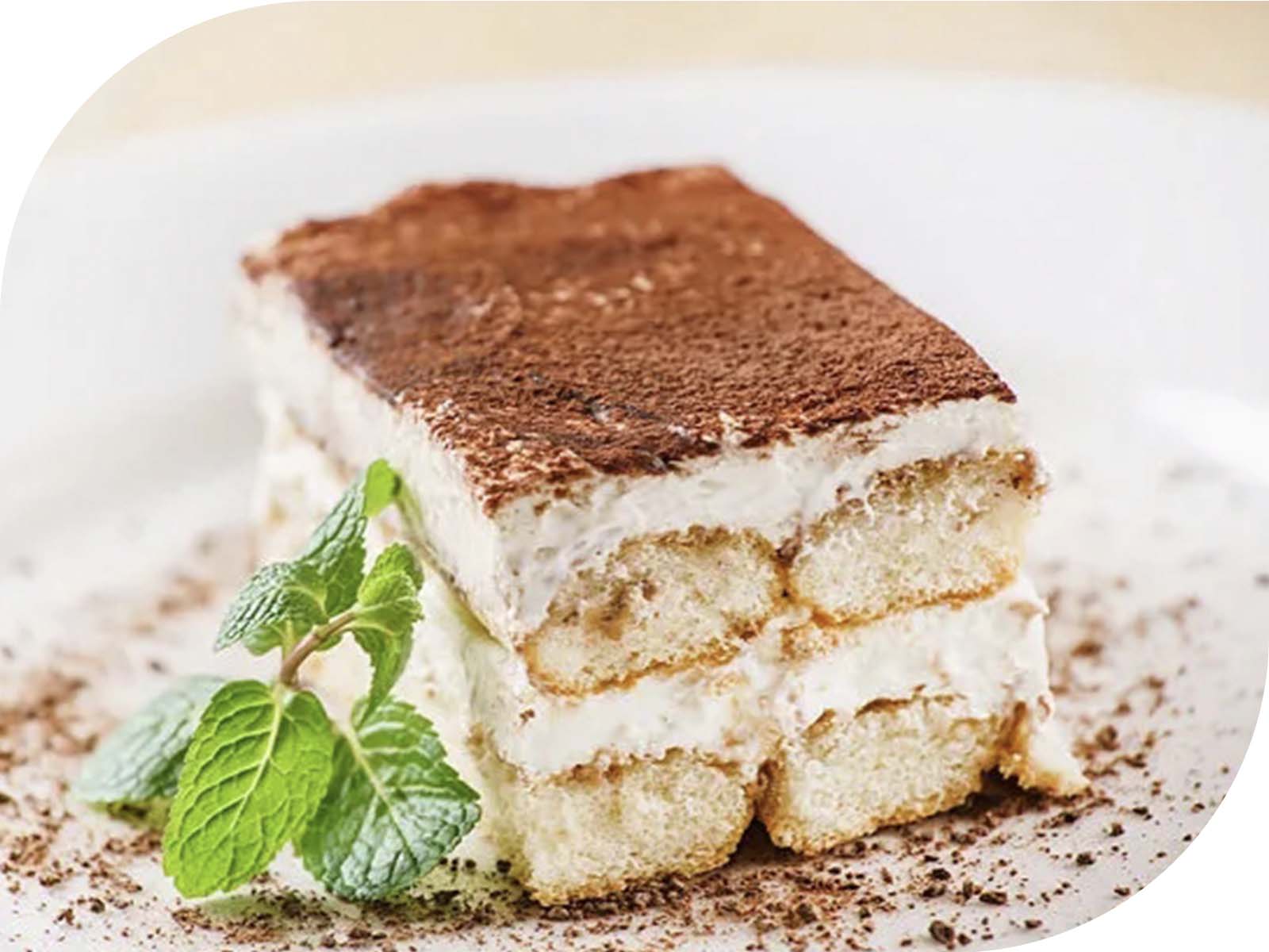 Plant Extracts Enhanced Tiramisu