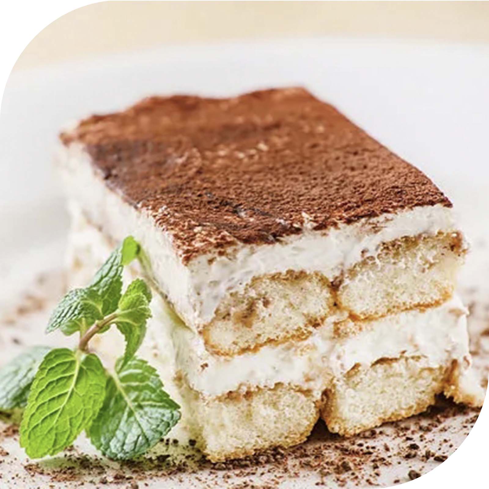 Plant Extracts Enhanced Tiramisu