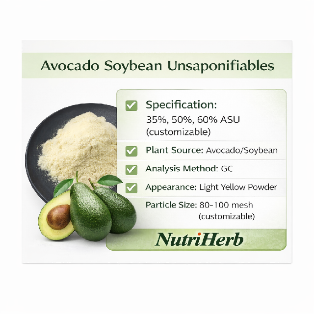 Natural Avocado Soybean Unsaponifiables ASU Powder